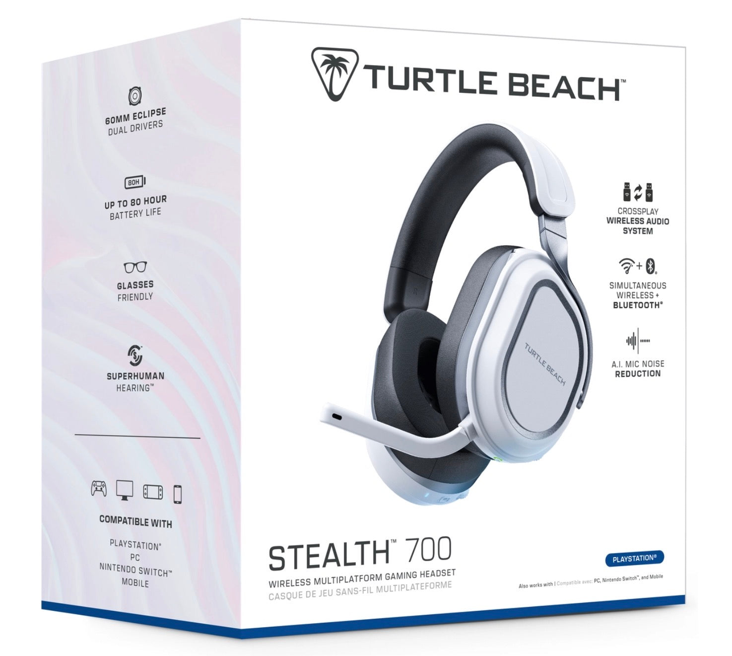Turtle Beach Stealth 700 Wireless Gaming Headset – PlayStation – White